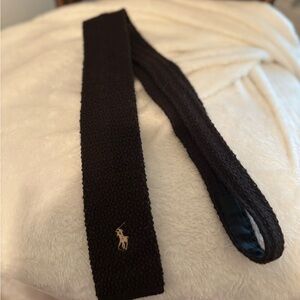 Vintage Ralph Lauren brown Knit Polo Tie expressly for Parisian